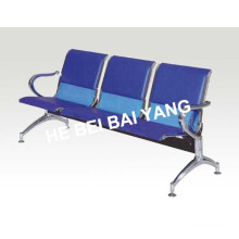 (D-10) Cadeira de espera em plástico com chapa de aço perfurada